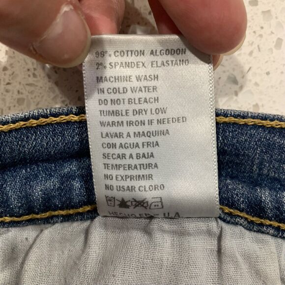 KanCan Sz 5 Jeggings Distressed Holes Stretchy Denim Blue Jean Mid Rise Women’s - Picture 8 of 9